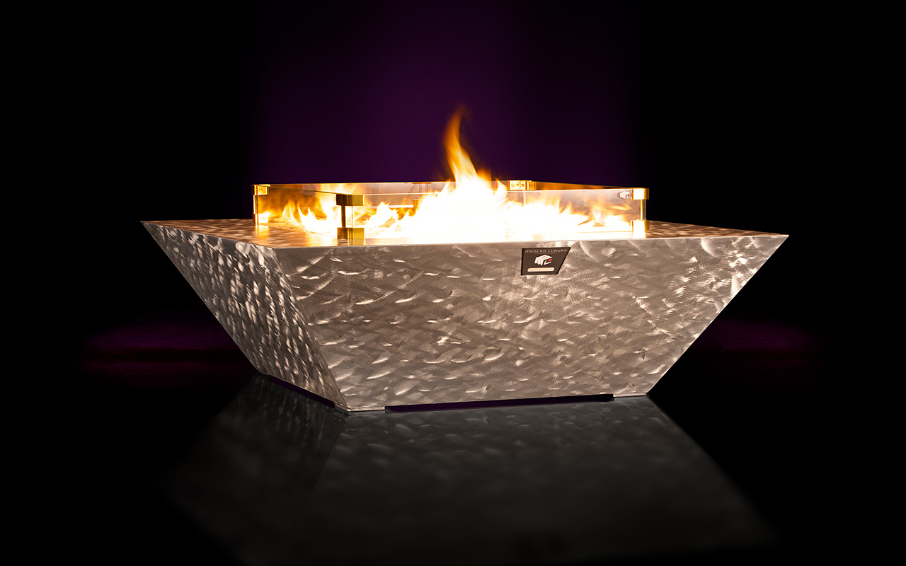 modern luxury gamma ray fire pit