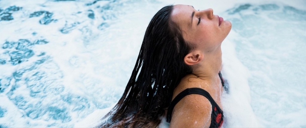 girl in denver swim spa