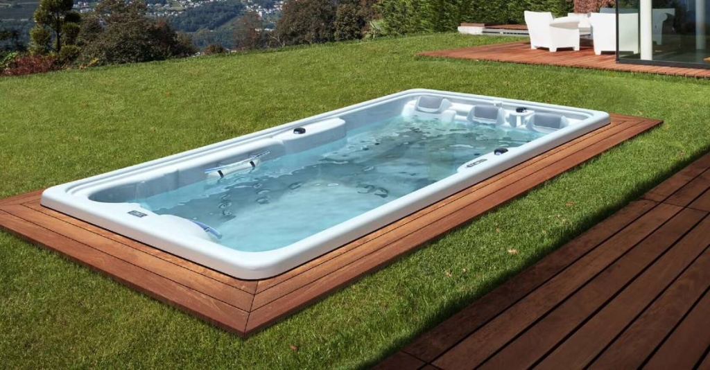swim spa installed in ground