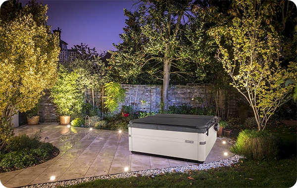 smartop vanish hot tub cover closed installed